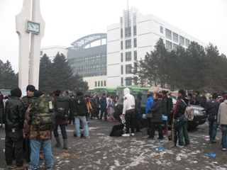 创业学院派专人赴自治区2010年普通高校艺术类专业统考点实地进行招生宣传